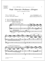 7 Chorals Poèmes Opus 67-1 - Charles Tournemire - Partition - Orgue